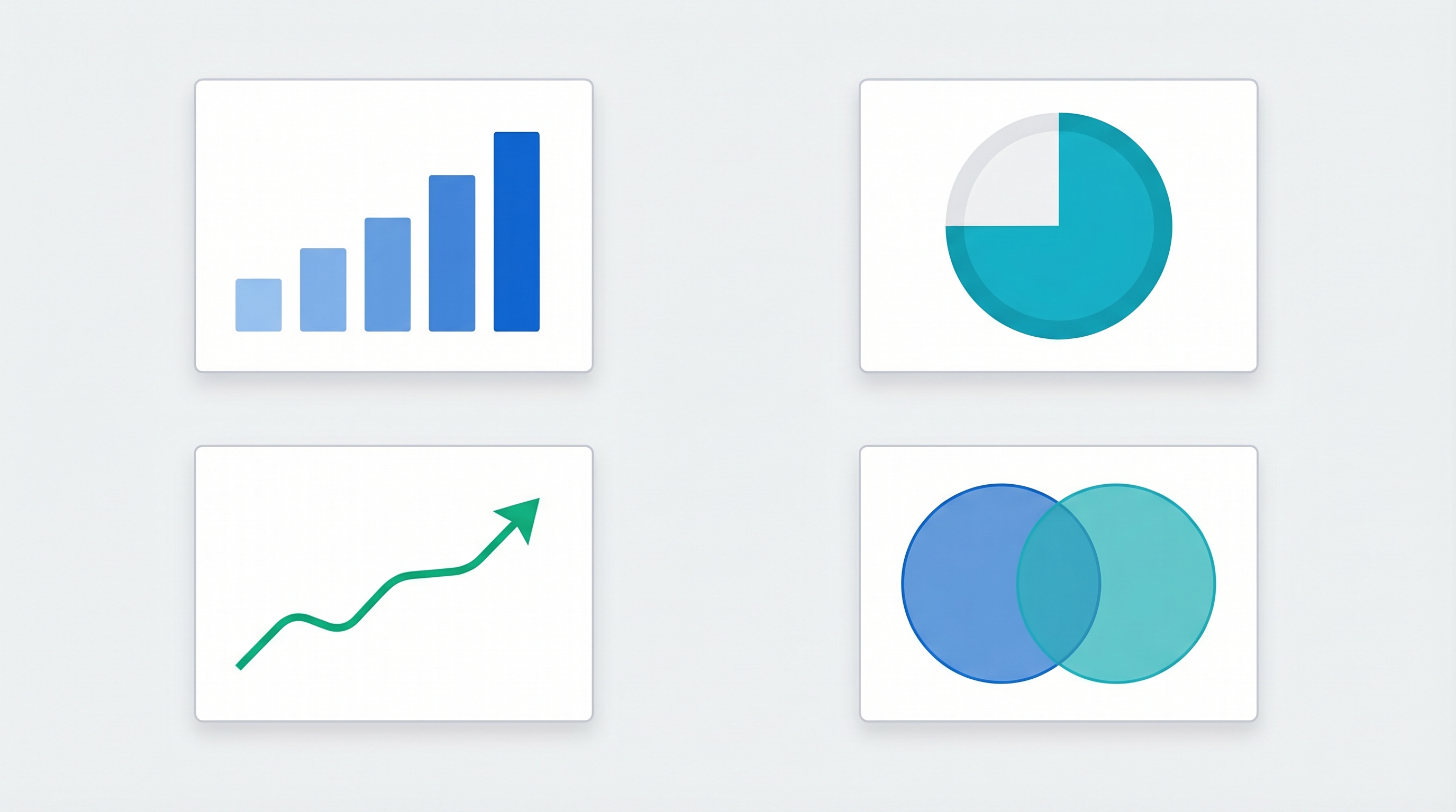 Four metric visualizations representing hours saved, response time, win rate improvement, and deals influenced by competitive intelligence